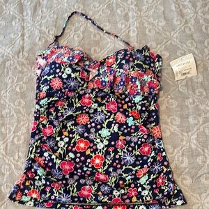 Liz Claiborne bandeau tankini top